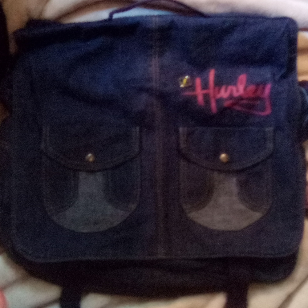 Hurley blue jean crossover bag